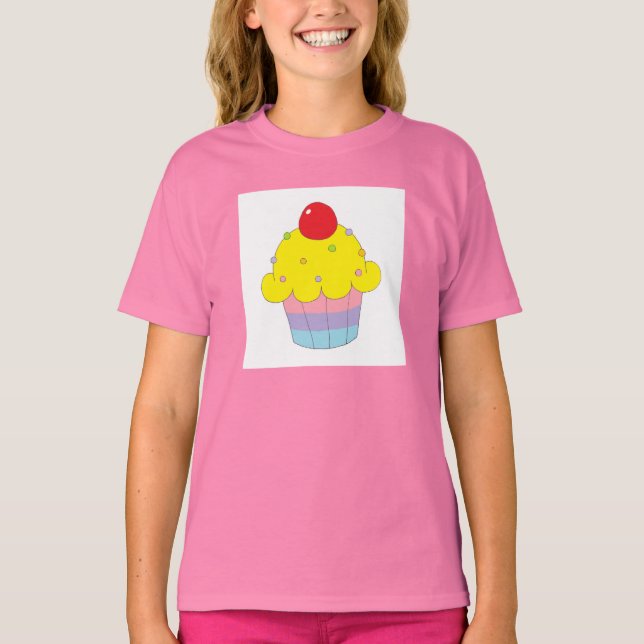Rainbow Cupcake T-Shirt (Front)