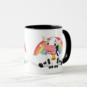 Rainbow Cute Baby Cow Mug