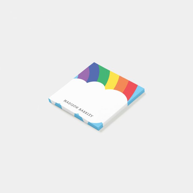 Rainbow Cute Kids Post-it Notes (Angled)