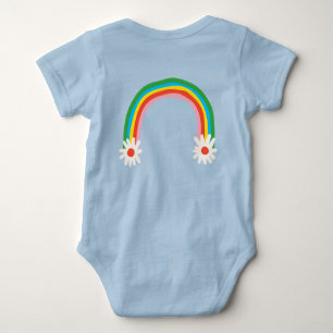 Rainbow & Daisy Baby Bodysuit