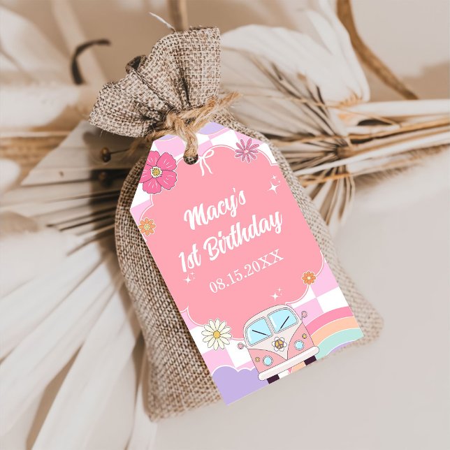 Rainbow Daisy Car Gift Tag (Creator Uploaded)
