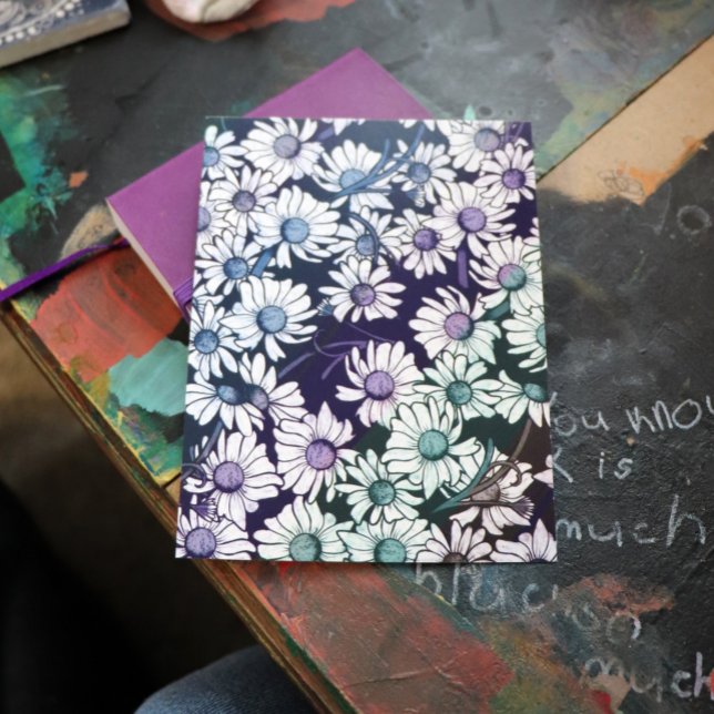 Rainbow Daisy flower pattern springtime            Postcard (Creator Uploaded)