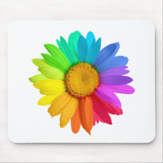 Rainbow Daisy Mouse Pad