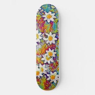 Rainbow Daisy Skateboard