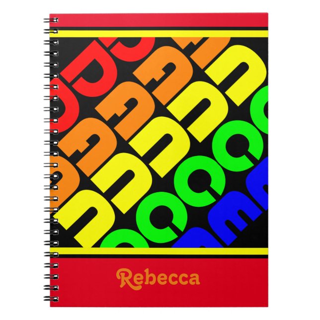 Rainbow Dance Spiral Notebook (Front)