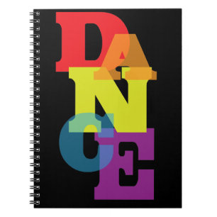 Rainbow Dance Vertical Spiral Notebook