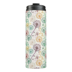 Rainbow Dandelion Breeze – Whimsical Floral Thermal Tumbler