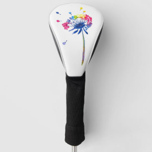 Rainbow Dandelion Golf Head Cover