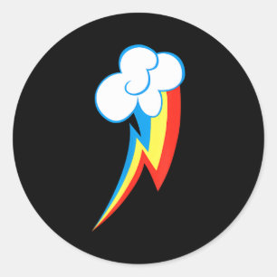 Rainbow Dash Cuties Mark Classic Round Sticker