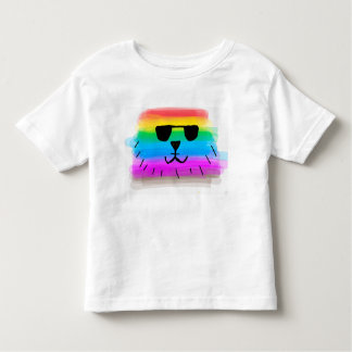 Rainbow Dawg summer hokiday Toddler T-Shirt