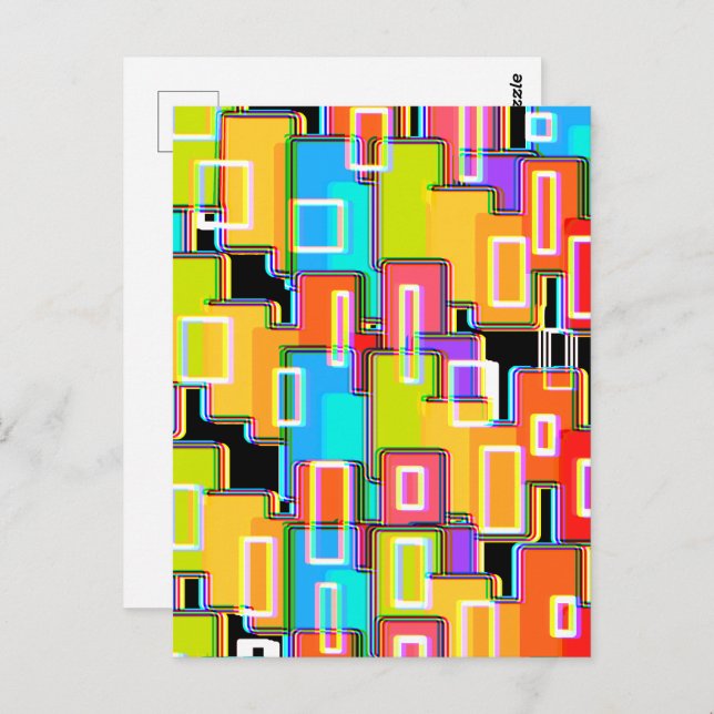 Rainbow Deco Home Living  Abstract     Postcard (Front/Back)