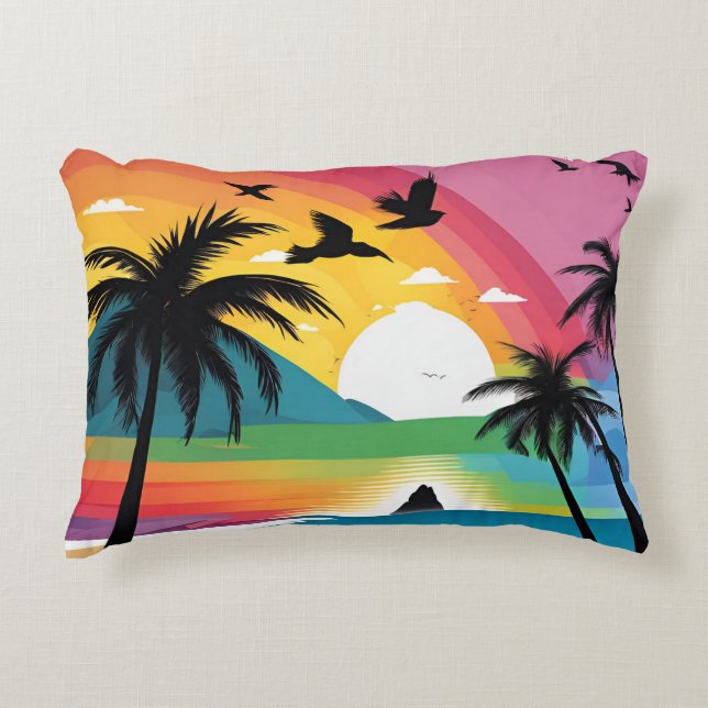 Rainbow Decorative Cushion (Front)