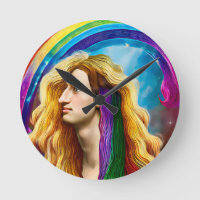 Rainbow Deity Man Of All love Fantasy Art