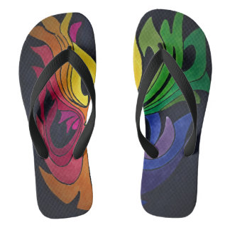 rainbow design jandals