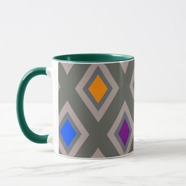 Rainbow Diamond Mug (Left)