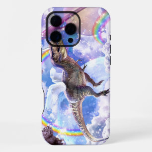 Rainbow dinosaur unicorn dinocorn iPhone 16 pro max case