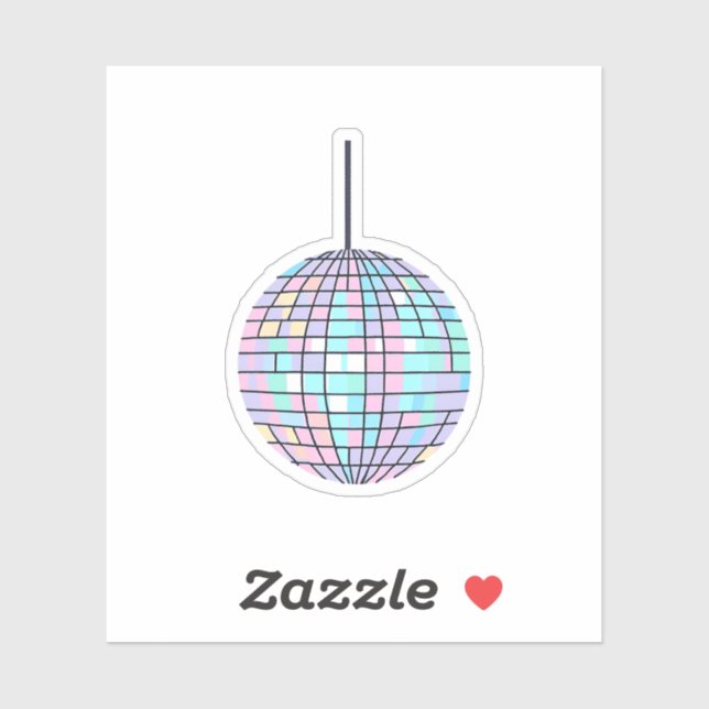 Rainbow Disco Ball (Sheet)