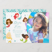 Rainbow Dive into Five Mermaid Birthday