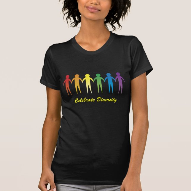 Rainbow Diversity Customisable Tees (Front)