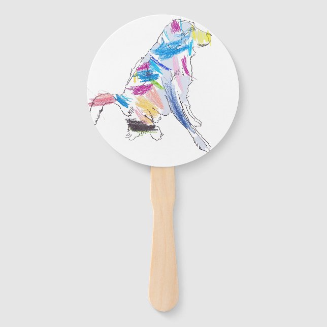 Rainbow Dog Fan (Front)