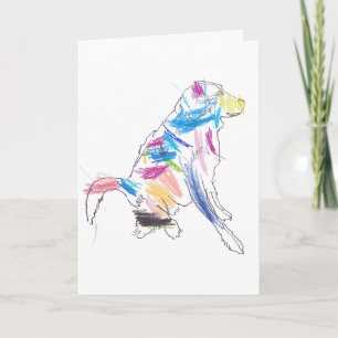 Rainbow Dog Happy Birthday ! Card