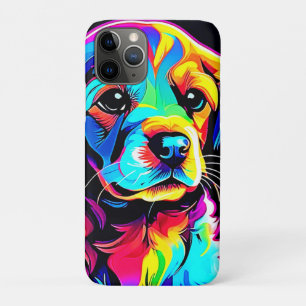 Rainbow Dog Portrait Art Case-Mate iPhone Case