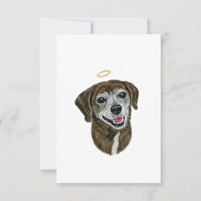 Rainbow Dog Sympathy Card (Front)