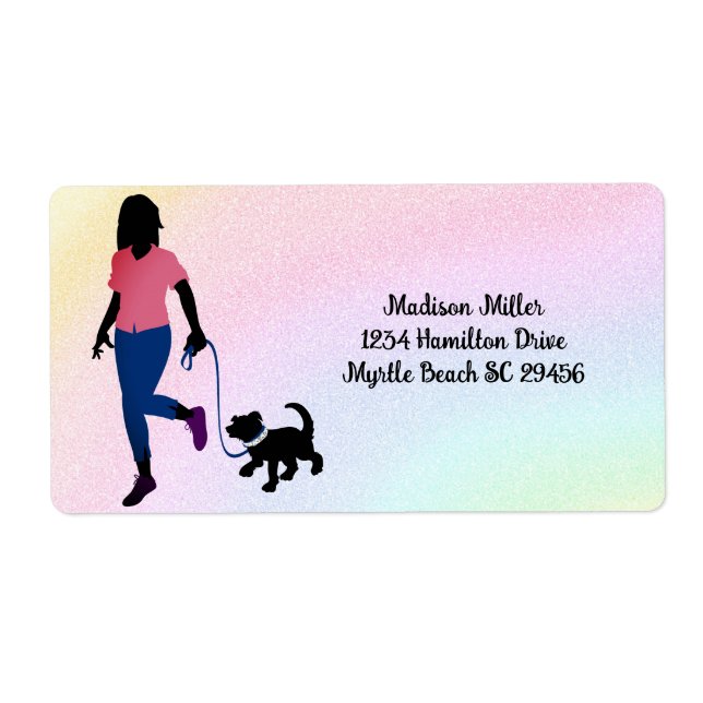 Rainbow Dog Walker/ Pet Sitter  Shipping (Front)