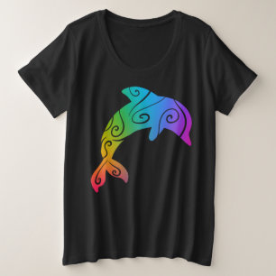 Rainbow Dolphin Inspirational Shirt