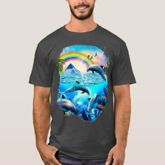 Rainbow Dolphins 2 T-Shirt