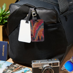 Rainbow Dome Striped Luggage Tag – Customisable