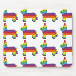Rainbow Donkey Piñata Party Favour Fiesta Celebrat Mouse Pad