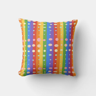 RAINBOW DOT SRIPES CUSHION