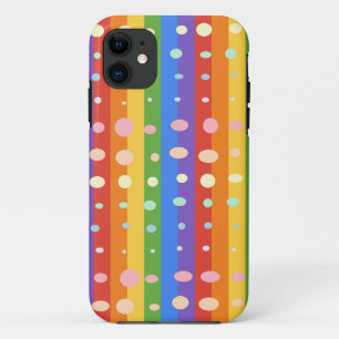 RAINBOW DOT STRIPES Case-Mate iPhone CASE
