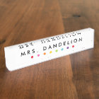 Rainbow Dots Teachers Acrylic