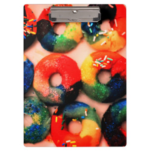 Rainbow Doughnuts Clipboard