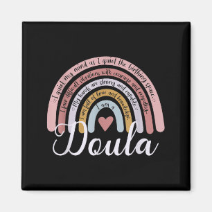Rainbow Doula Home Birth Worker Midwife Birth Magnet