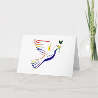 Rainbow Dove Card