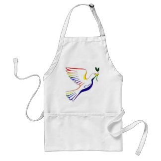 Rainbow Dove Standard Apron