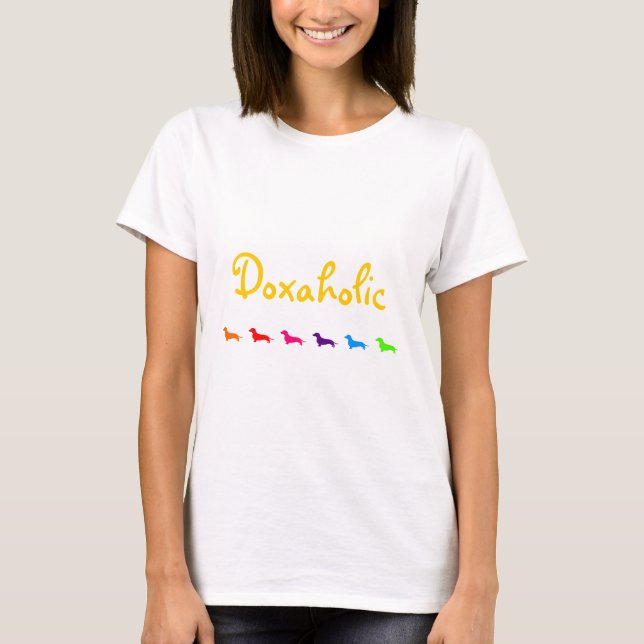 Rainbow Doxaholic-Smooth coats T-Shirt (Front)