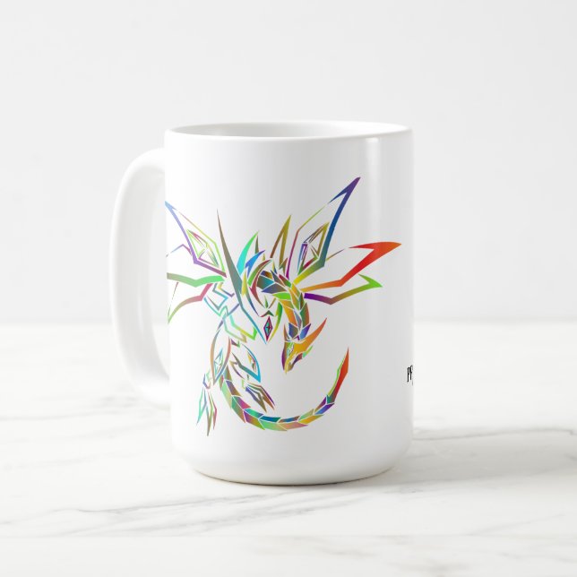 Rainbow Dragon Coffee Mug (Front Left)