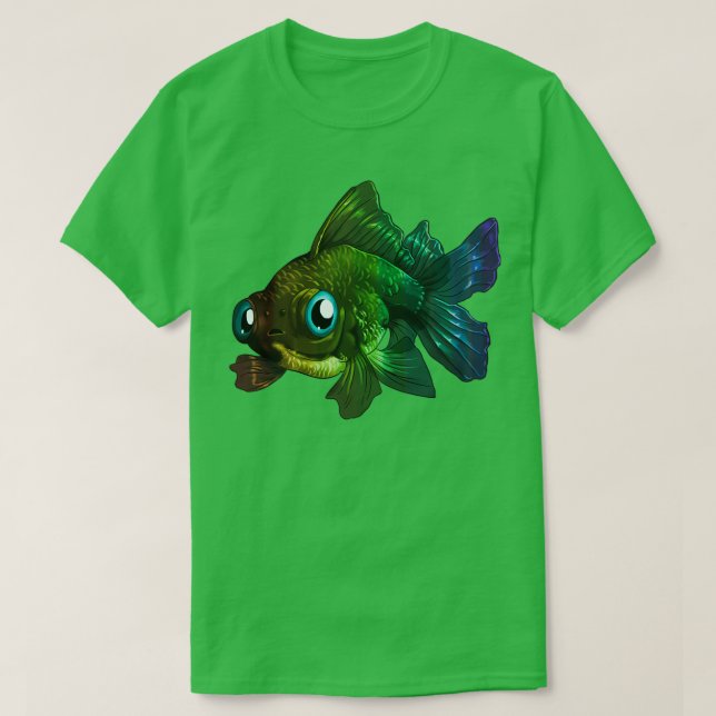 Rainbow dragon eye goldfish T-Shirt (Design Front)