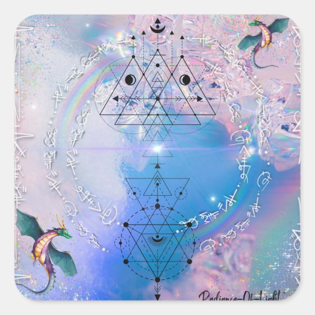 Rainbow Dragon Light Code Sticker (Front)