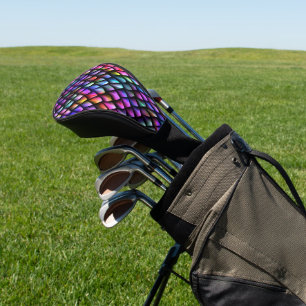 Rainbow Dragon Scales Golf Club Cover