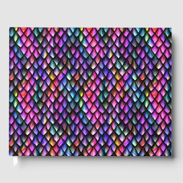 Rainbow Dragon Scales Guestbook (Front)