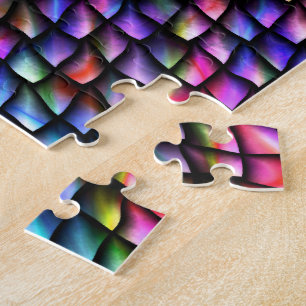 Rainbow Dragon Scales Jigsaw Puzzle