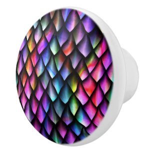 Rainbow Dragon Scales Knob