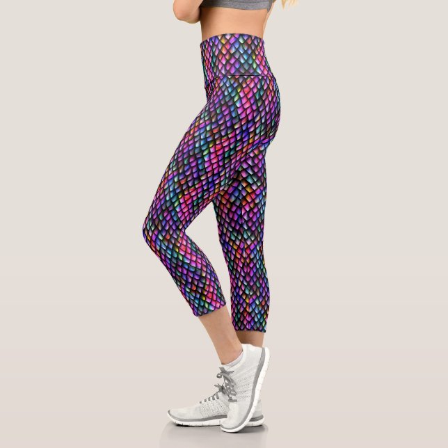 Rainbow Dragon Scales Leggings #2 (Left)