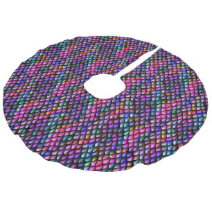 Rainbow Dragon Scales Tree Skirt