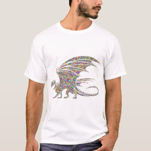 Rainbow Dragon Tribal Tattoo Gift Idea T-Shirt